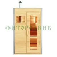 уличная модульная двухместная сауна «comfort» с дровяной печью