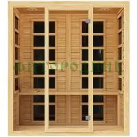 трехместная инфракрасная сауна «comfort» с карбоновыми излучателями