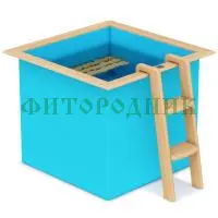 квадратная купель «comfort» из полипропилена длина 1300 мм ширина 1300 мм высота 1000 мм