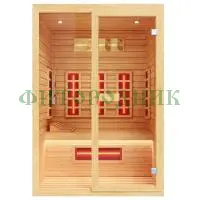 двухместная инфракрасная сауна «comfort» с керамическими излучателями