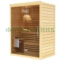 финская сауна двухместная «premium» с электрической печью harvia