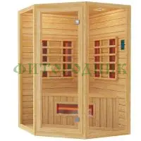 двухместная угловая инфракрасная сауна «original» с керамическими излучателями