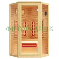 одноместная угловая инфракрасная сауна «comfort» с керамическими излучателями