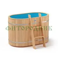 овальная купель «original» с пластиковой вставкой длина 1400 мм ширина 780 мм высота 900 мм