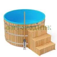 фурако круглая «comfort» из лиственницы с термопластиковой вставкой с электроподогревом 2000 мм