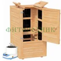 мини-сауна квадратная «двухрежимная» с инфракрасными излучателями и парогенератором