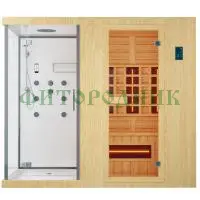 комбинированная сауна двухместная «original» с душевой кабиной