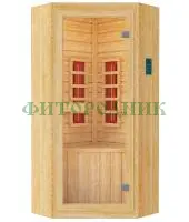 одноместная угловая инфракрасная сауна «original» с керамическими излучателями