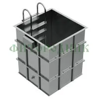 квадратная купель «comfort» из нержавеющей стали длина 1200 мм ширина 1200 мм высота 1150 мм