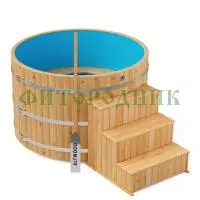 фурако круглая «comfort» из лиственницы с пластиковой вставкой с электроподогревом 1700 мм