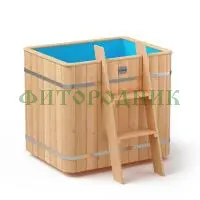 прямоугольная купель «original» с пластиковой вставкой длина 1000 мм ширина 780 мм высота 900 мм