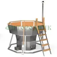 банный чан «premium neo steel» на подставке с печью 2350 мм