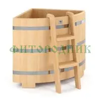 угловая купель «premium» из кедра длина 1100 мм ширина 1100 мм высота 1150 мм