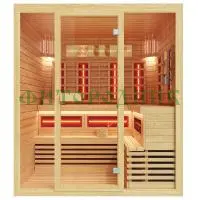 четырехместная инфракрасная сауна «comfort» с керамическими излучателями