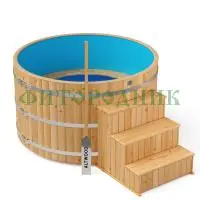 фурако круглая «comfort» из лиственницы с пластиковой вставкой с электроподогревом 2000 мм