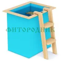 прямоугольная купель «comfort» из полипропилена длина 1000 мм ширина 780 мм высота 1000 мм