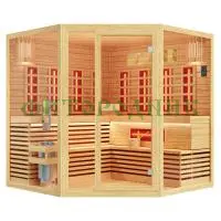 комбинированная сауна четырехместная угловая «comfort»