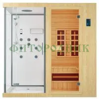 комбинированная сауна одноместная «original» с душевой кабиной