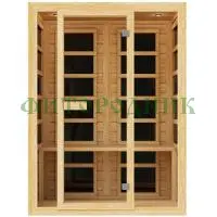 двухместная инфракрасная сауна «comfort» с карбоновыми излучателями