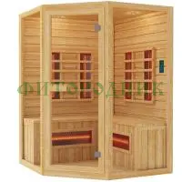 трехместная угловая инфракрасная сауна «original» с керамическими излучателями