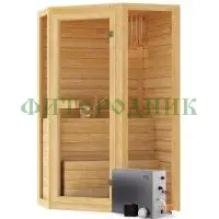 паровая сауна одноместная угловая «comfort» с парогенератором «steamlux»