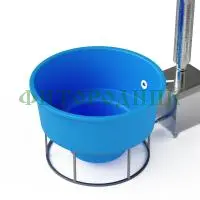 фурако круглая «premium terrace» с термопластиковой вставкой с внешней печью 1700 мм