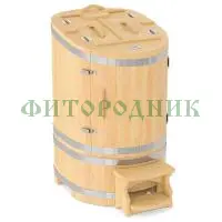 кедровая бочка овальная «профессиональная» со скосом