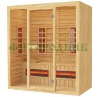 трехместная инфракрасная сауна «original» с керамическими излучателями