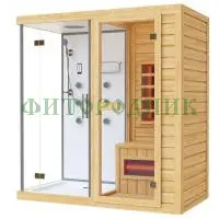одноместная инфракрасная сауна «comfort» с душевой кабиной