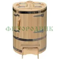 кедровая бочка круглая «профессиональная премиум» со скосом