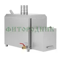 внешняя квадратная печь «steamlux» premium с газовой горелкой для бассейна и купели 30 квт