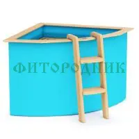 угловая купель «comfort» из полипропилена длина 1500 мм ширина 1500 мм высота 1000 мм