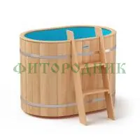 овальная купель «original» с пластиковой вставкой длина 1200 мм ширина 780 мм высота 900 мм