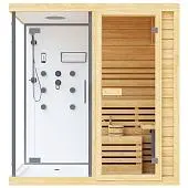 финские сауны с душевой кабиной