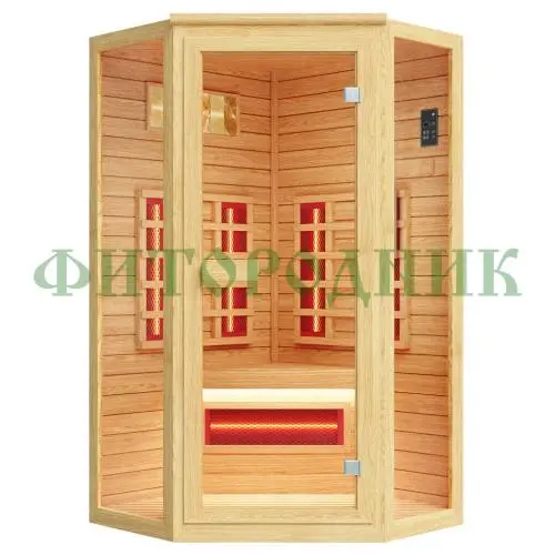 одноместная угловая инфракрасная сауна «comfort» с керамическими излучателями одноместная угловая инфракрасная сауна «comfort» с керамическими излучателями