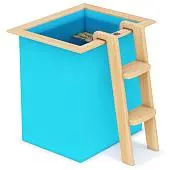 квадратные купели из пластика