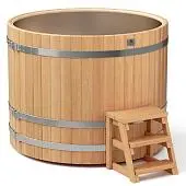 круглые купели с вставкой из нержавеющей стали