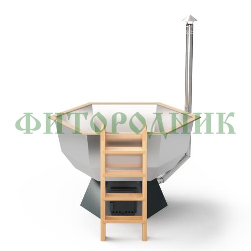 банный чан «original siberia» с печью 2150 мм