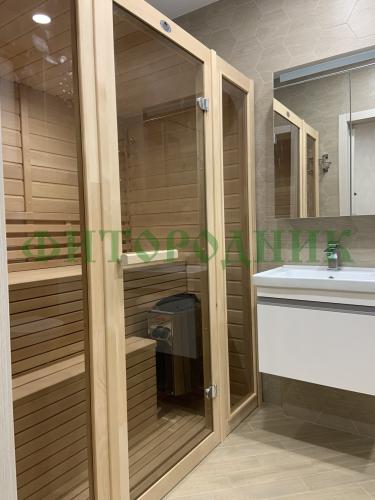 финская сауна трехместная «comfort» с электрической печью