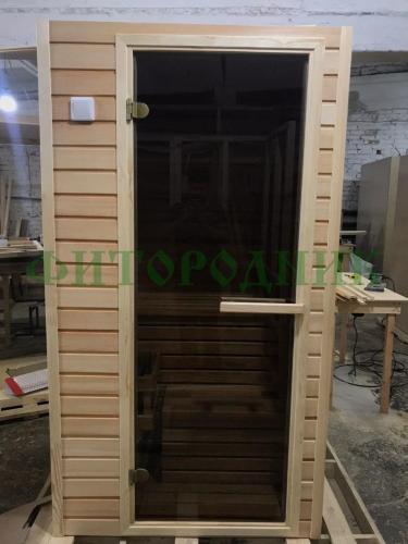 финская сауна одноместная «comfort» с электрической печью