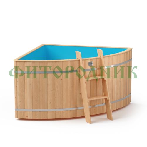 угловая купель «original» с пластиковой вставкой длина 1500 мм ширина 1500 мм высота 900 мм