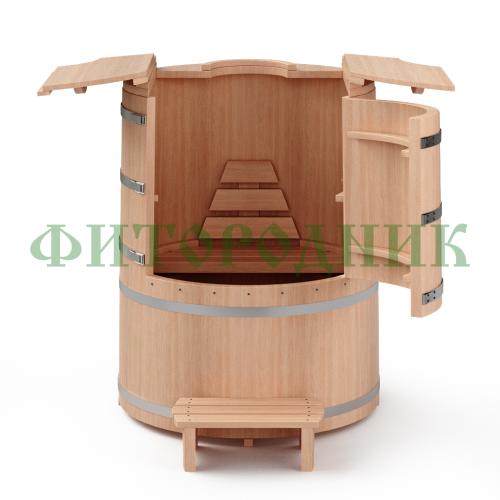 кедровая бочка «бондарная premium» с парогенератором «steamlux»