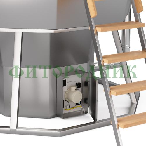 банный чан «premium neo steel» на подставке с газовой горелкой 2150 мм