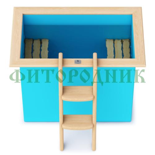 прямоугольная купель «comfort» из полипропилена длина 1400 мм ширина 780 мм высота 1000 мм