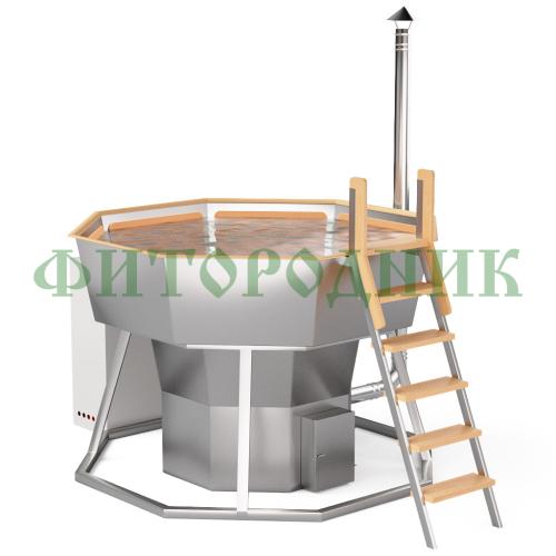 банный чан «premium neo steel» на подставке с газовой горелкой 2150 мм