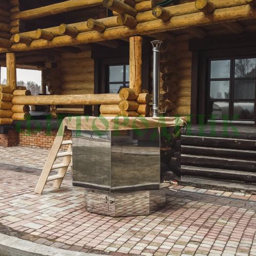 банный чан 8 гр. «сибирский знахарь» 1900 мм высота 1250 мм, глубина чаши 850 мм