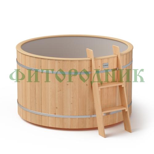 круглая купель «original» с пластиковой вставкой диаметр 1450 мм высота 900 мм