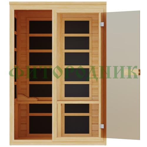 двухместная инфракрасная сауна «comfort» с карбоновыми излучателями