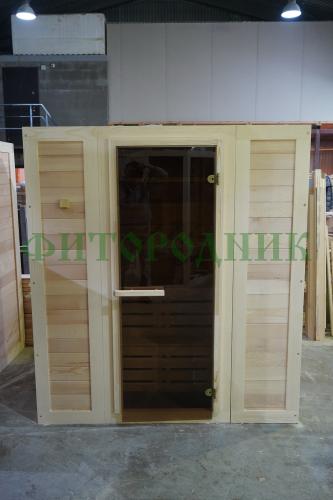 финская сауна трехместная «comfort» с электрической печью