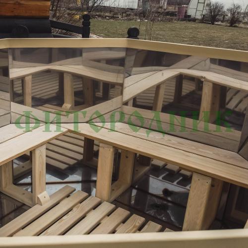 банный чан 8 гр. «сибирский знахарь» 1900 мм высота 1250 мм, глубина чаши 850 мм